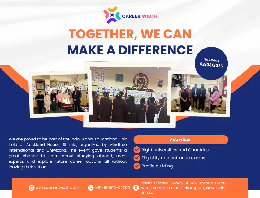 Career Width at the Indo Global Educational Fair – Auckland House, Shimla