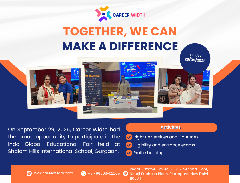Career Width at the Indo Global Educational Fair – Shalom Hills International School, Gurgaon