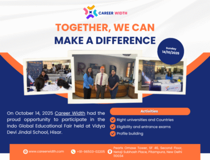 Career Width at the Indo Global Educational Fair – Vidya Devi Jindal School, Hisar