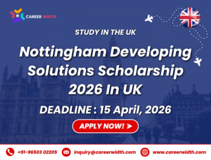 Nottingham Developing Solutions Scholarship 2026 In UK