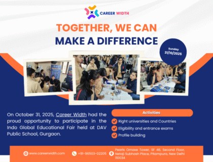 Career Width at the Indo Global Educational Fair - DAV Public School, Gurgaon