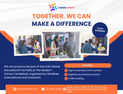 Career Width at the Indo Global Educational Fair - The Modern School, Faridabad