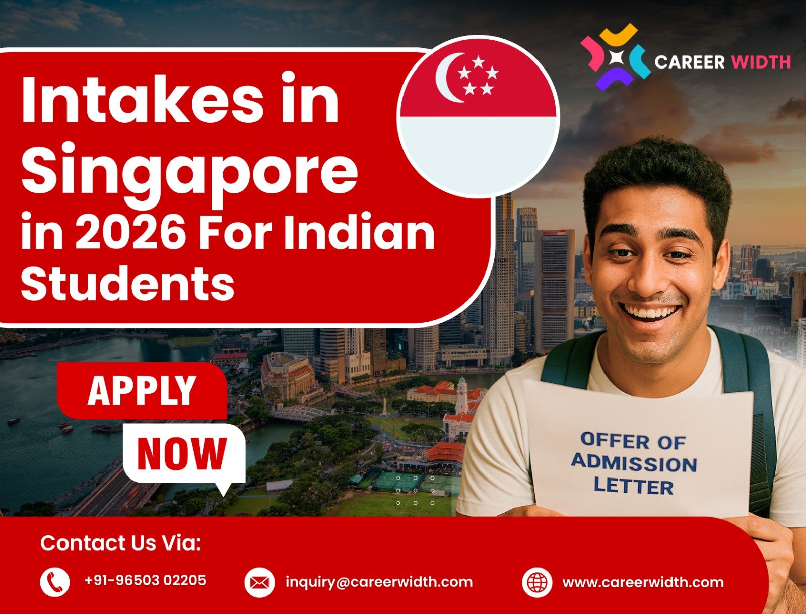 Intakes in Singapore in 2026 For Indian Students